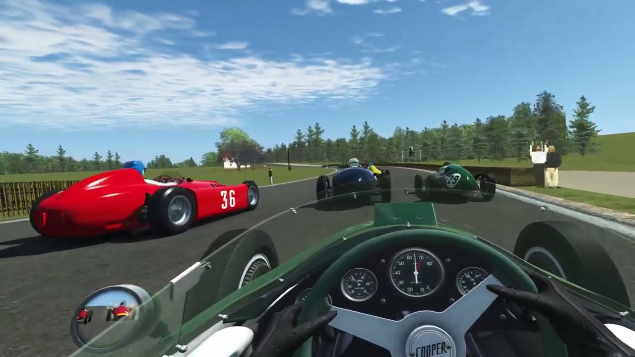 rFactor 2 Sachsenring 1967 demo race F1 1950s