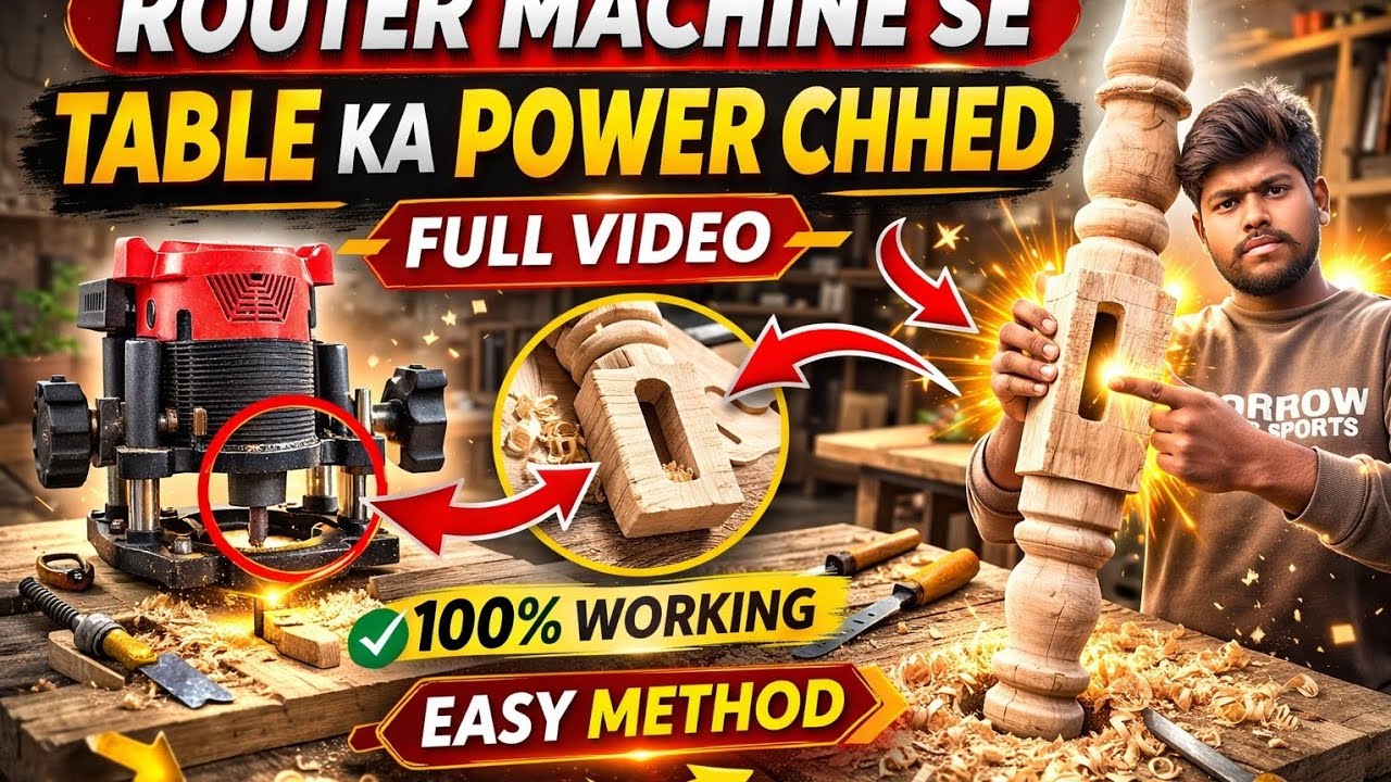Router mashin se teble ka pawa kaishe hol kre