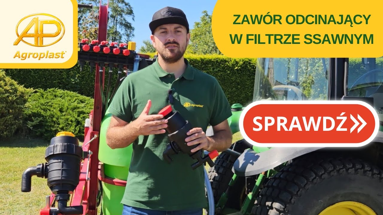 Filtr ssawny z zaworem odcinającym