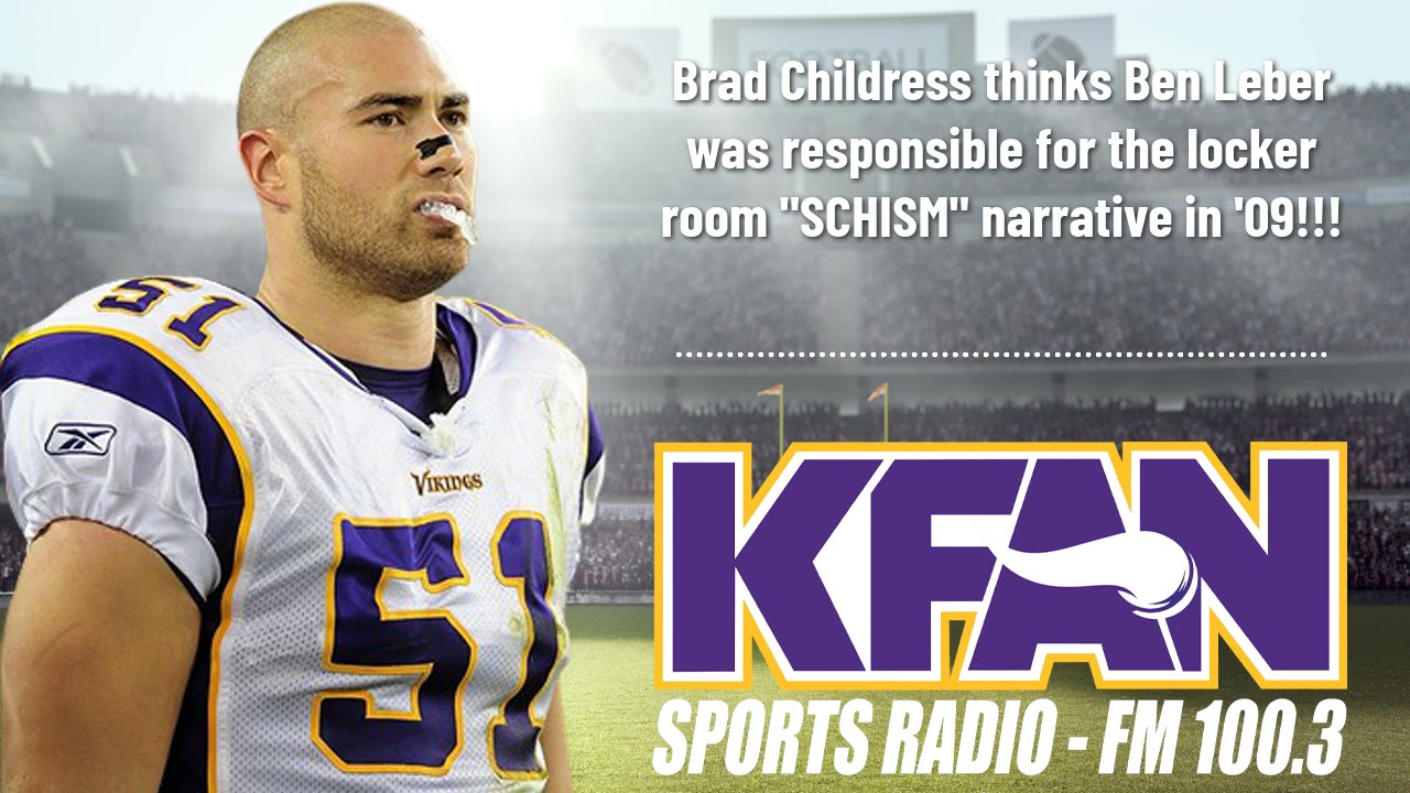 Ben Leber BLIND REACTS to Brad Childress blaming him for the Vikings Locker Room 