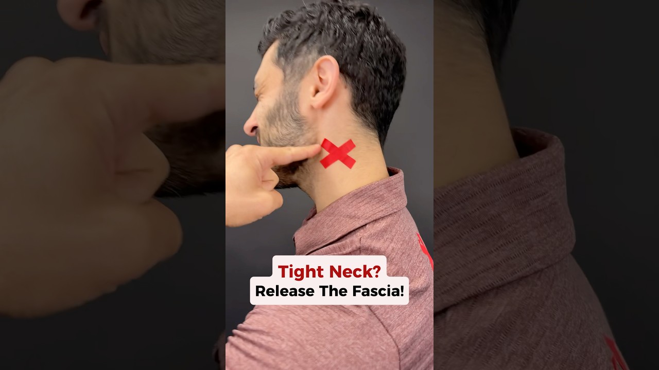 The lateral line of FASCIA could be causing your tight neck! Watch to learn more! #neckpainrelief