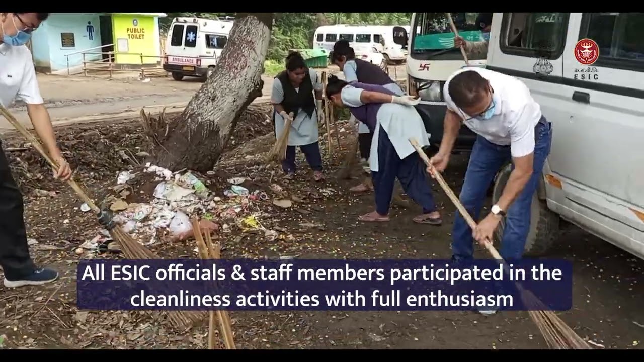 Swachhata Hi Seva Campaign 2024 observed by ESIC Model Hospital, Beltola, Guwahati, Assam