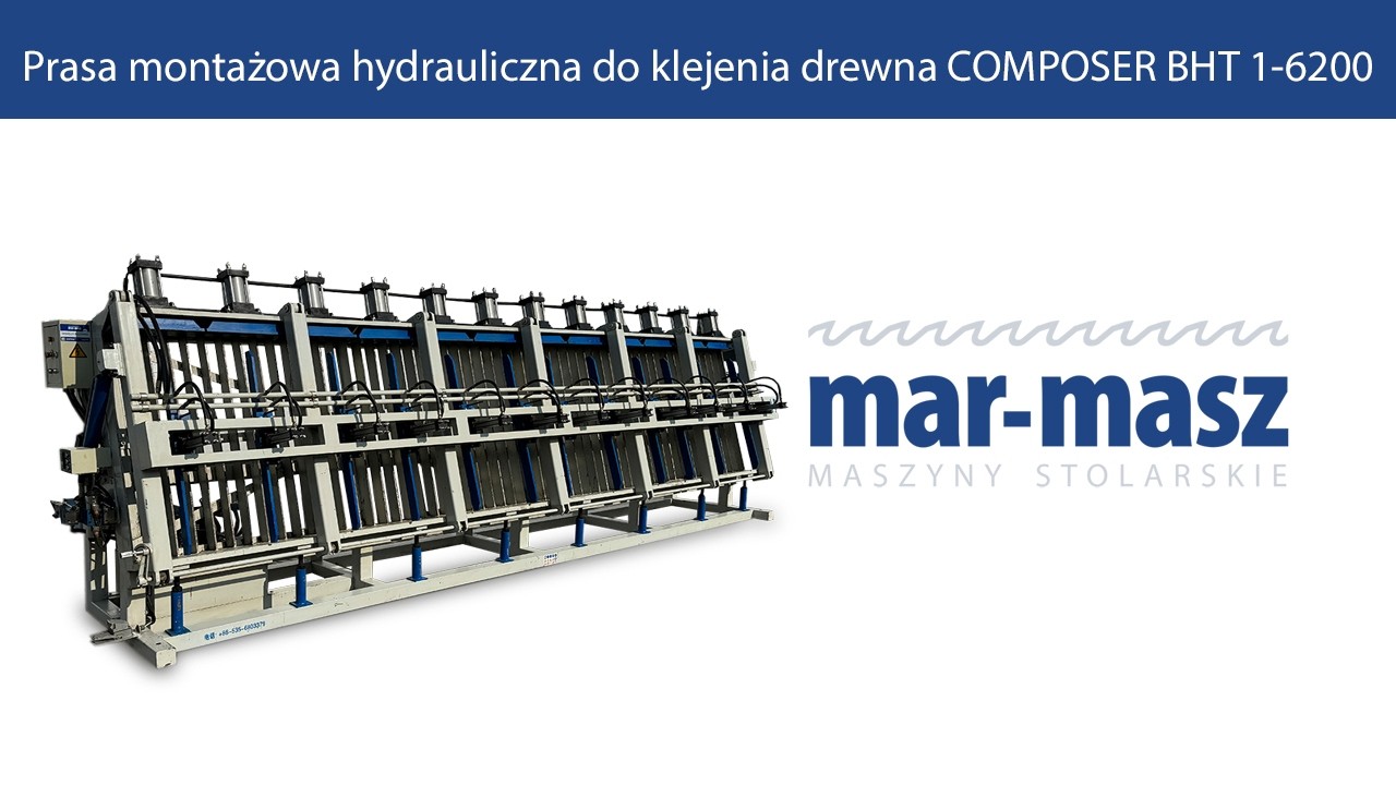Prasa montażowa hydrauliczna do klejenia drewna COMPOSER BHT 1-6200 - Mar-Masz | Woodworking