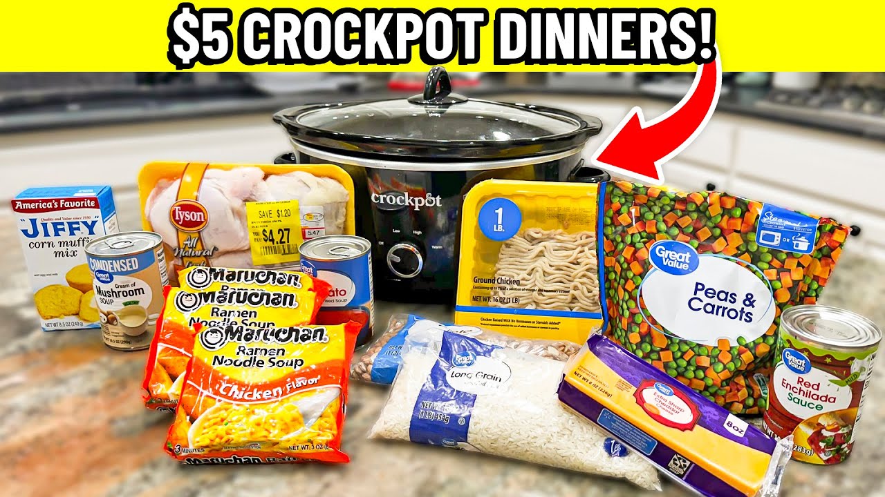 ✨MORE✨ $5 Budget Crockpot Dinners