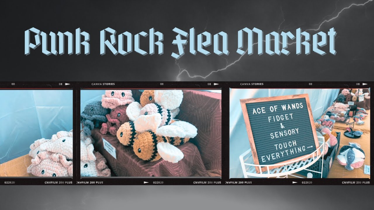 Видеоблог о рынке рукоделия | небольшой бизнес по вязанию крючком, блошиный рынок панк-рока