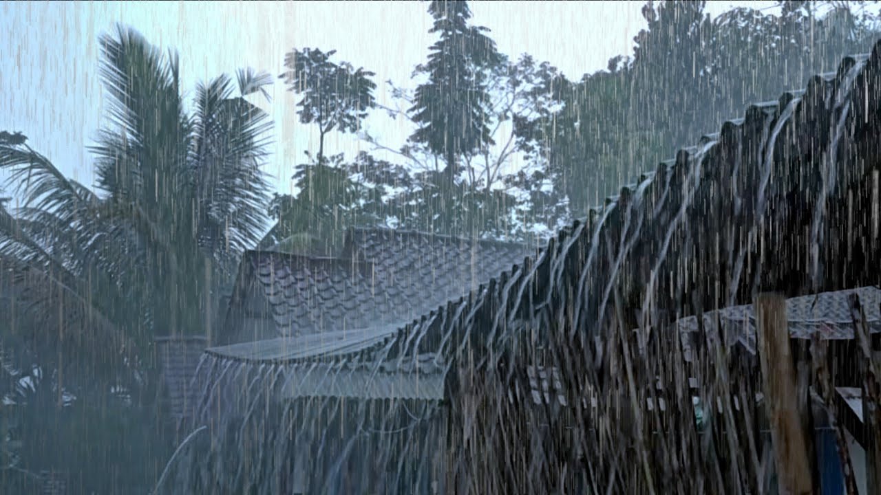 Этот сильный дождь на крыше в сельской местности усыпит вас быстрее, чем вы ожидаете