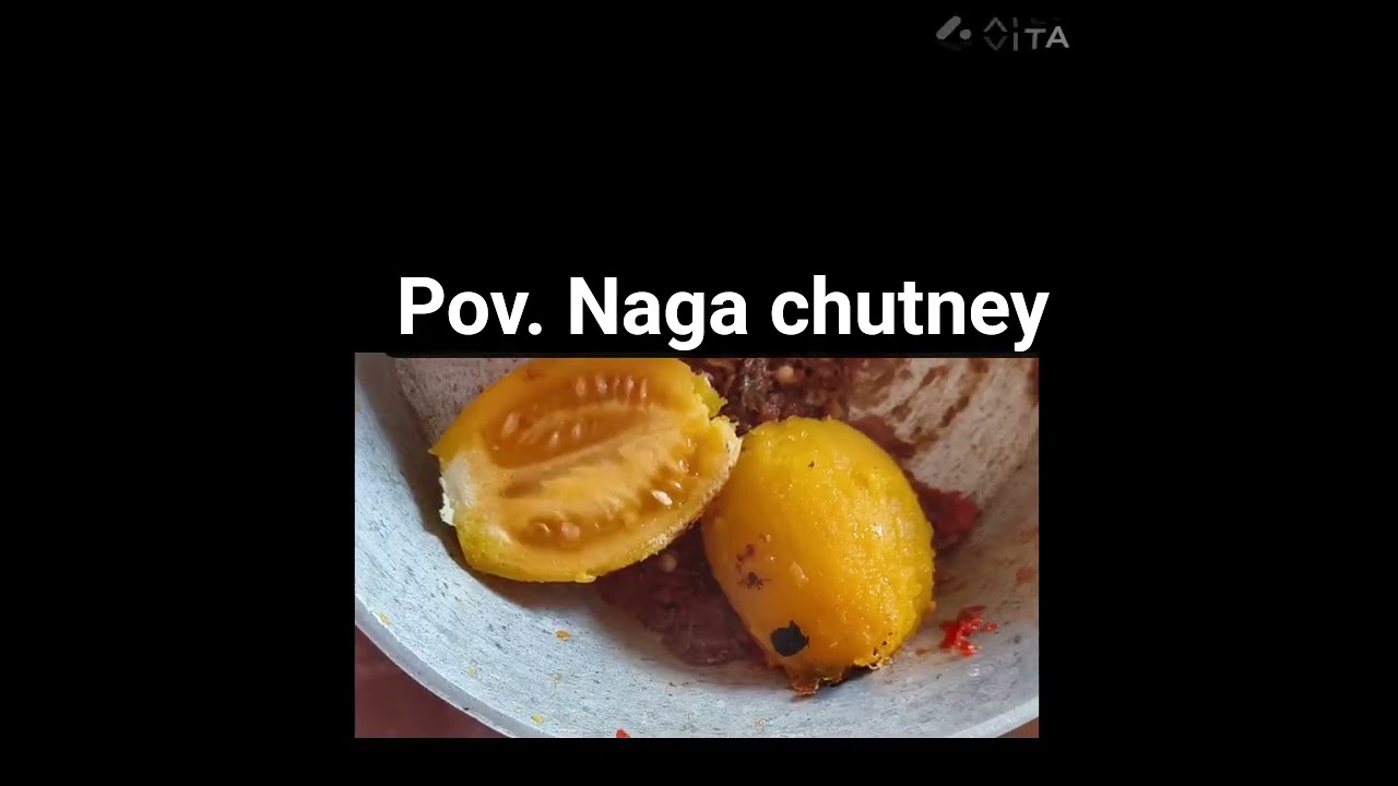 naga chutney with fermented dry fish