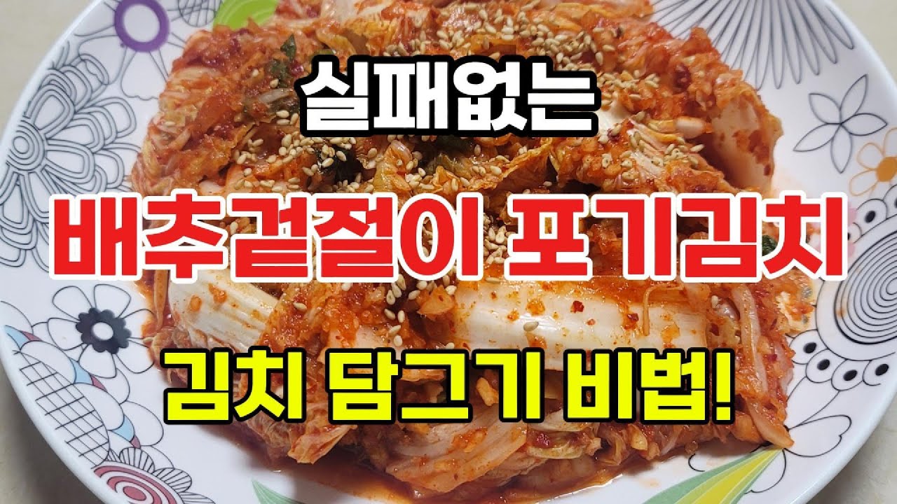 믿고 따라하는 김치 레시피 | 절임배추로 손쉽게 담그는 겉절이 & 포기김치