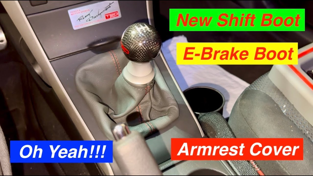 New Shifter Boot // New E-Brake Boot // Armrest Cover // Corolla S
