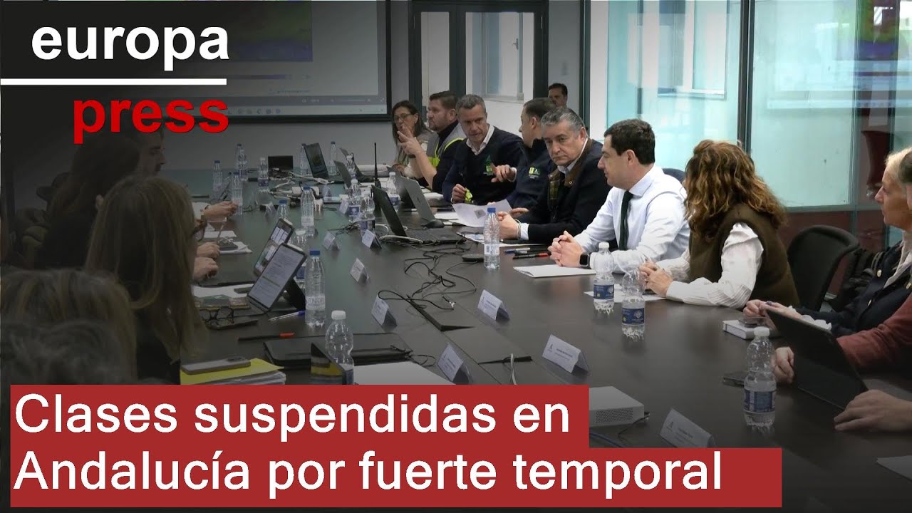 Andalucía suspende clases presenciales por lluvias extremas, excepto en Almería