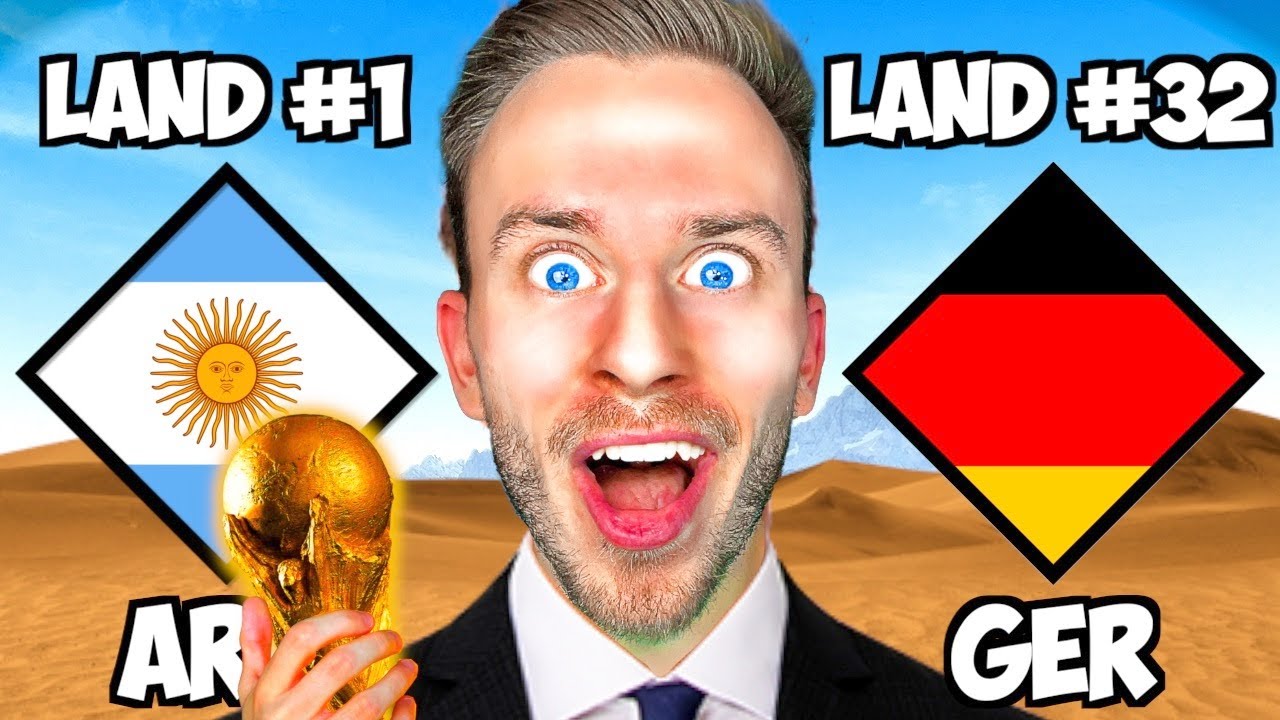 Ich habe die FUßBALL WM mit JEDEM LAND gespielt! ⚽️🏆