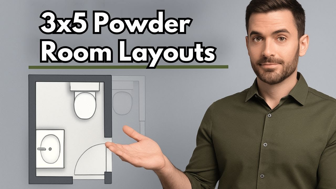 3x5 Powder Room Layouts