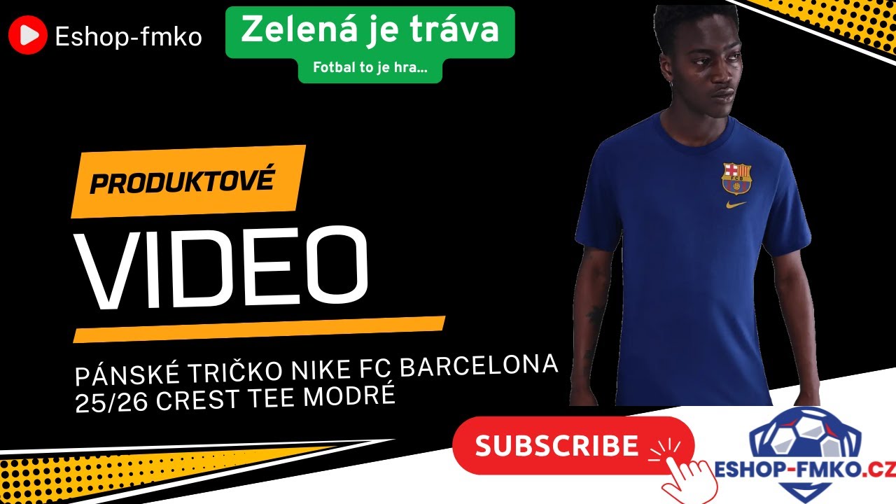 👕 Pánské tričko Nike FC Barcelona 25/26 Crest tee modré | Eshop-fmko.cz ✅