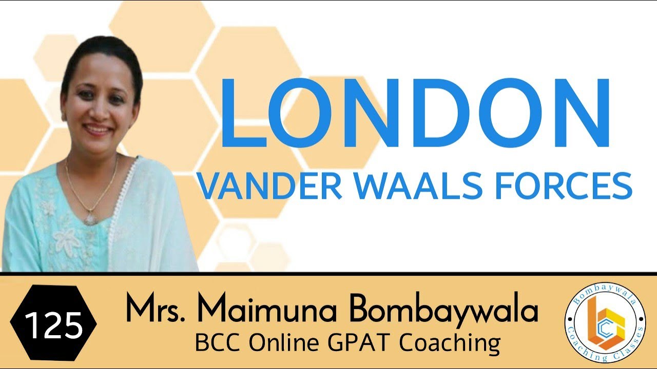 London vander waals forces || Instantaneous dipole induced dipole interaction || Dispersion forces