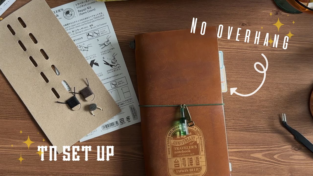 ✨Set up your Traveler’s Notebook | No overhang ✨