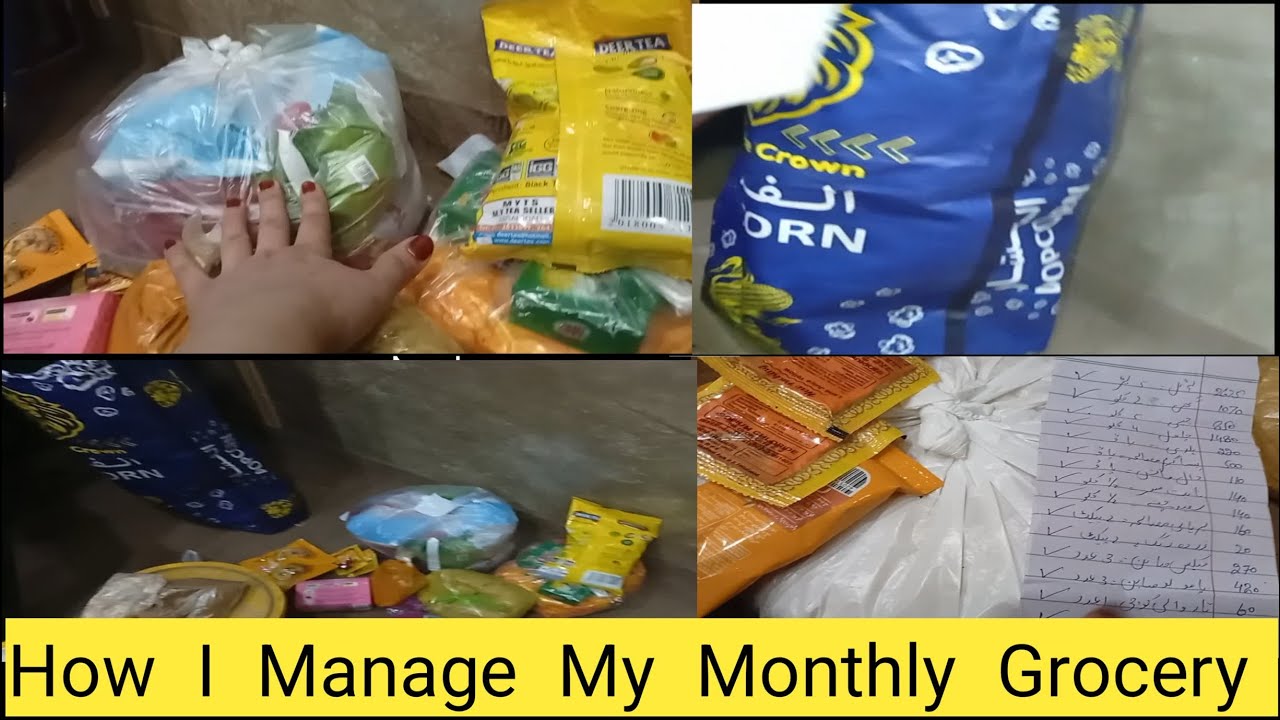 How i manage my monthly grocery
