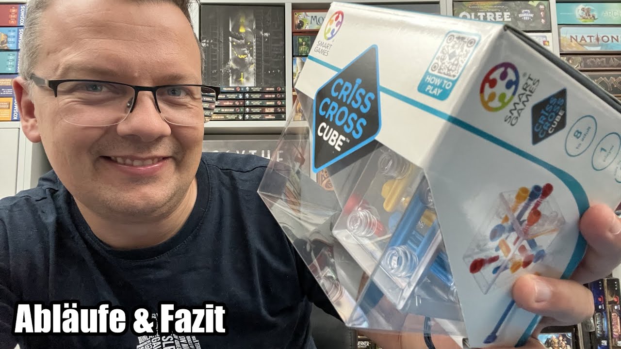 Criss Cross Cube (Smart Games) - 3D Logikspiel mit kniffligen Herausforderungen