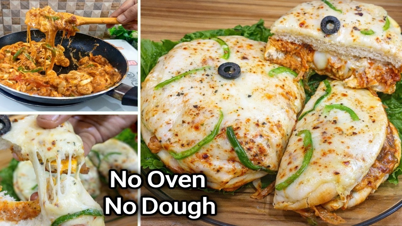 Perfect Cheesy Pizza Sandwich Recipe |5 Minute Easy Shawarma sandwich Recipe | Ramzan Iftar Special