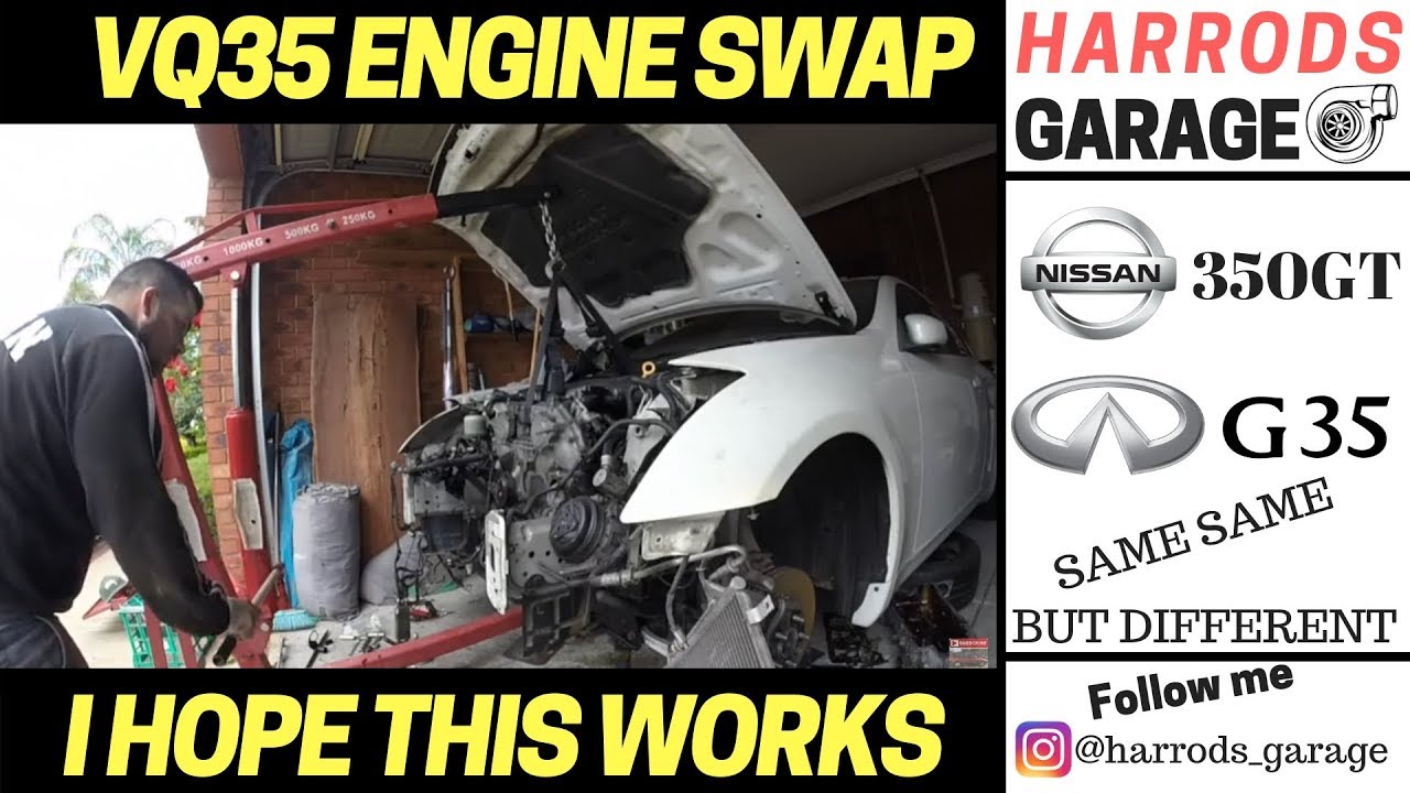 NISSAN V35 ENGINE SWAP!| NISSAN SKYLINE 350GT [Ep 13}