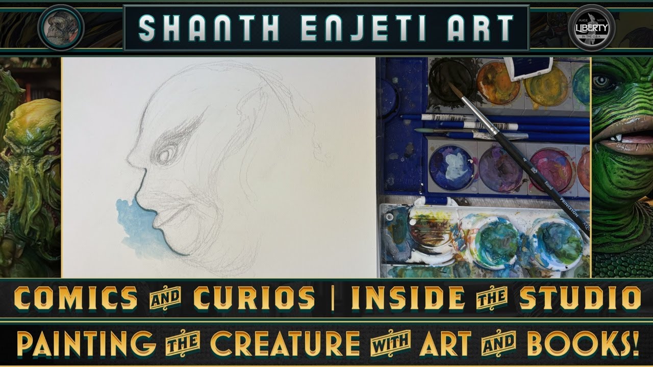 Ep. 7 | COMICS AND CURIOS INSIDE THE STUDIO | Painting The Creature From the Black Lagoon