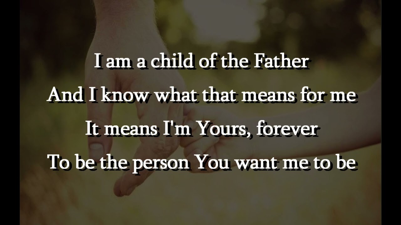 A Child Of The Father instrumental, no bgv