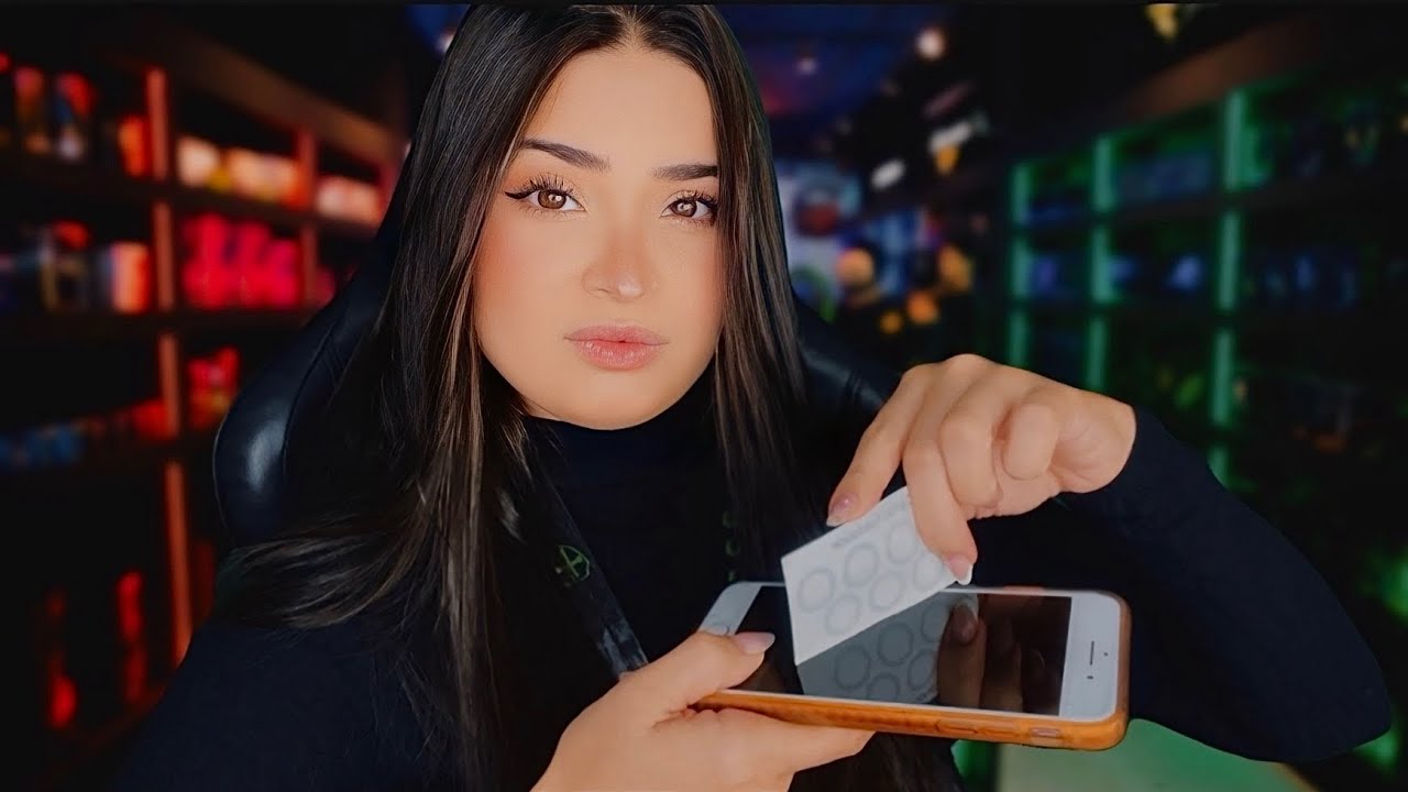 ASMR:ATENDENTE CHATA APLICANDO SUA PELÍCULA!