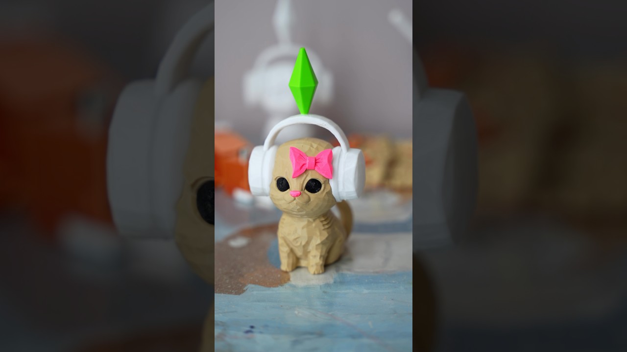 Конечно я не мог пропустить тренды) #vibecat #котизсимс #bambulab