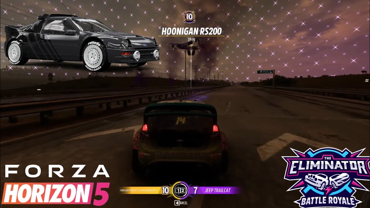 LEVEL 10 HOONIGAN RS200 BEST CAR DROP LEADS TO NO FINAL WIN! - Forza Horizon 5 | Eliminator Gameplay