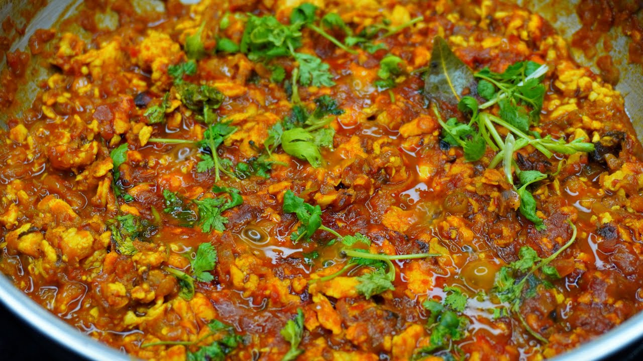 EGG BHURJI GRAVY | ANDA BHURJI CURRY | EASY EGG CURRY RECIPE | Ohsomecook