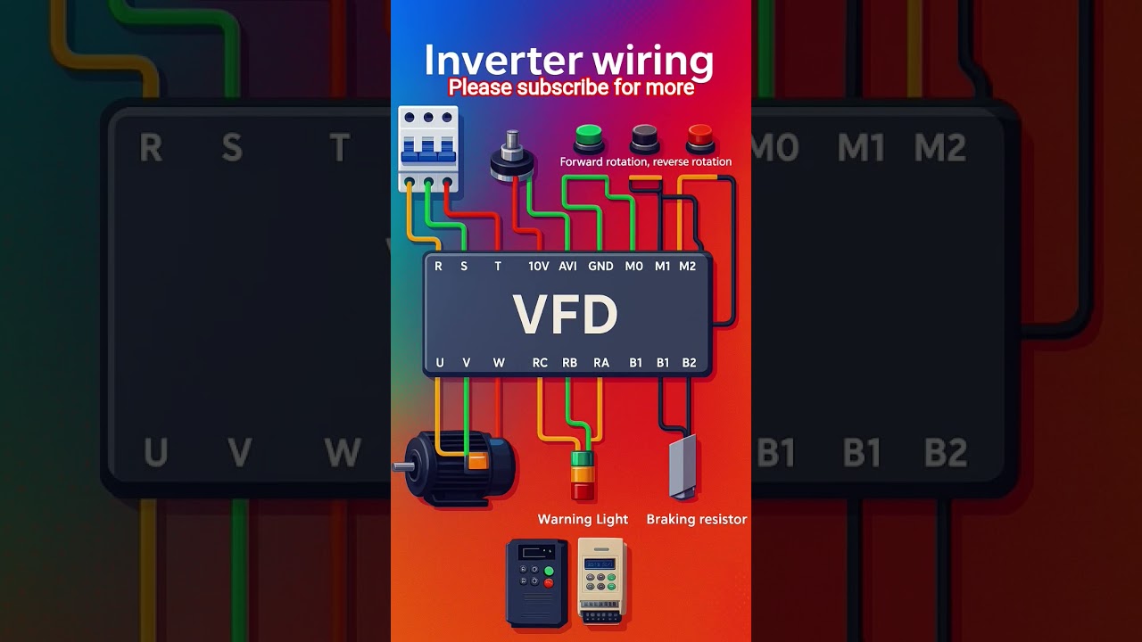 👉 "VFD Inverter Wiring Diagram Explained | Motor Control Made Easy