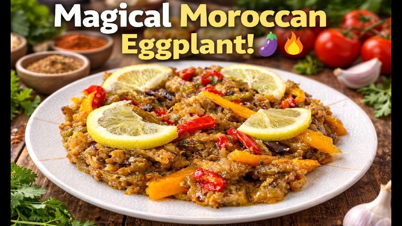 Got Eggplant  Try This Magical Moroccan Recipe! 🍆🔥