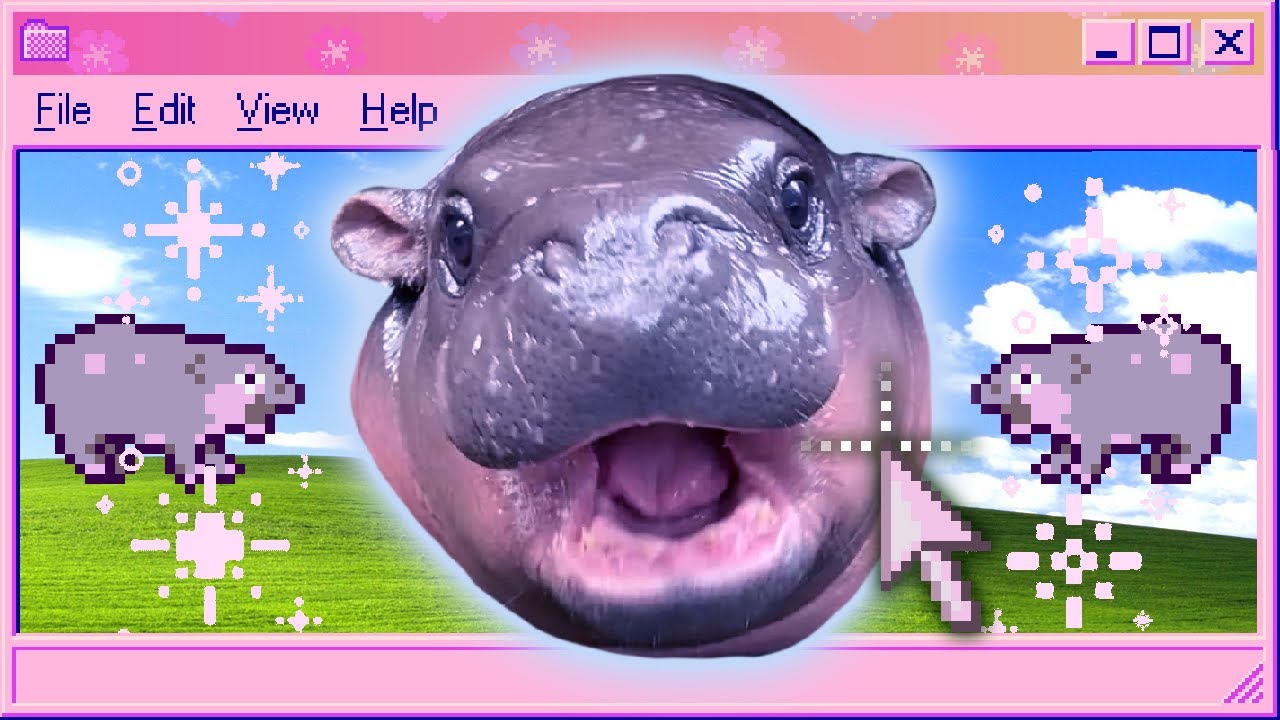 I made a Moo Deng fangame 💖🦛💖