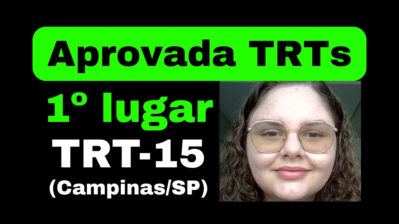 Papo com Renata Moreira, aprovada no TRT-6 (PE) e TRT-15 (Campinas/SP)