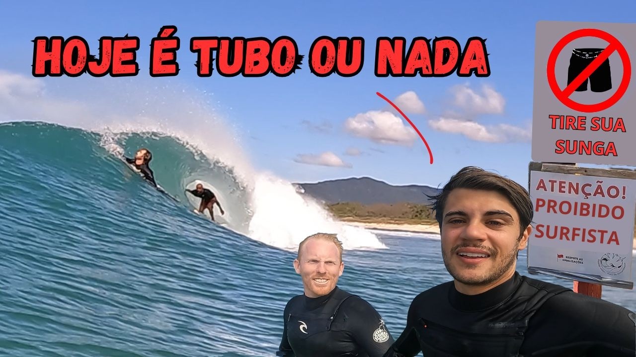 A PRAIA PROIBIDA EM FLORIANOPOLIS - SÓ PODE ENTRAR SEM ROUPA