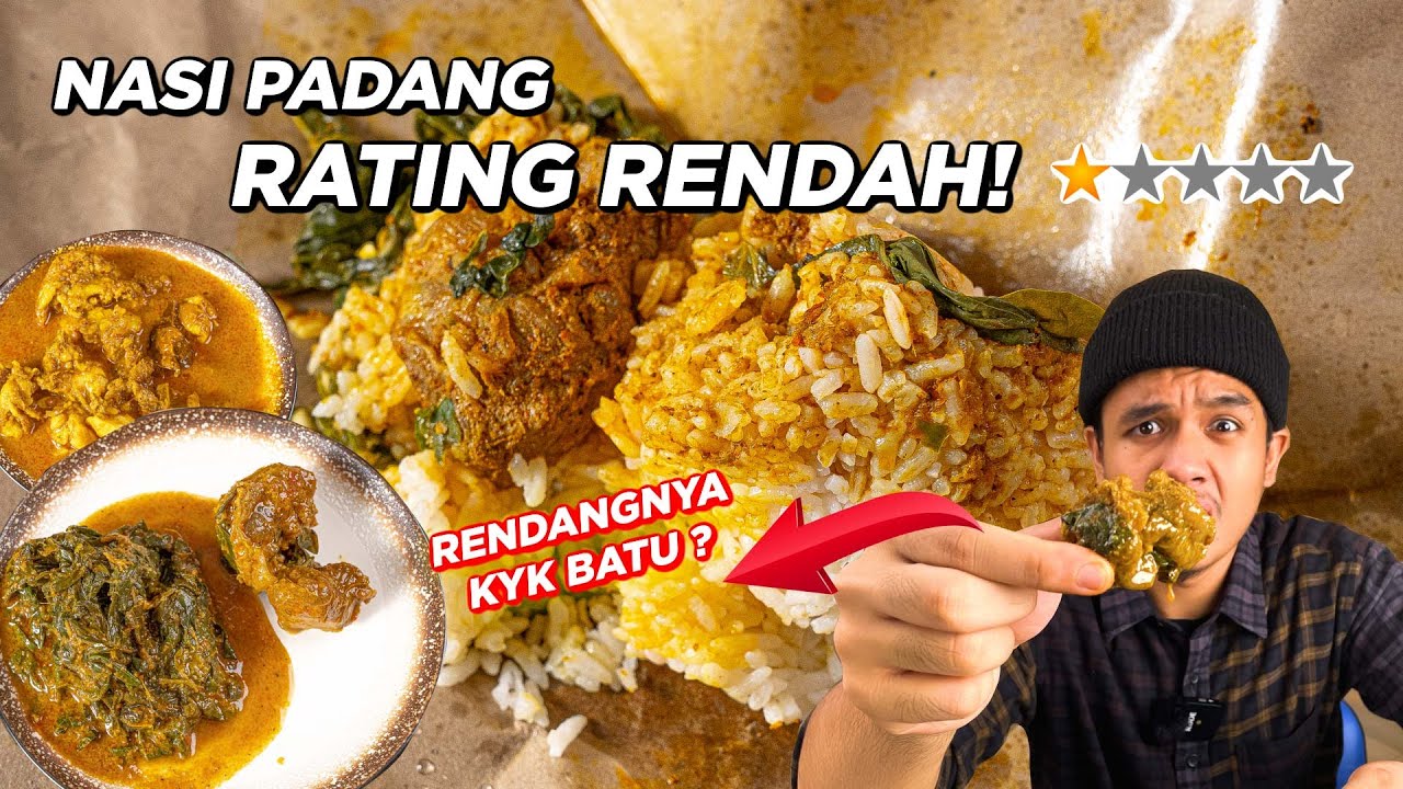 NYOBAIN NASI PADANG RATING RENDAH DI GOFOOD - GAK KAYAK NASI PADANG?!! - SAD FOOD
