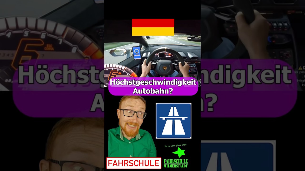 H&ouml;chstgeschwindigkeit auf der Autobahn beschr&auml;nken? #fahrlehrer #f&uuml;hrerschein #fahrschule #autobahn