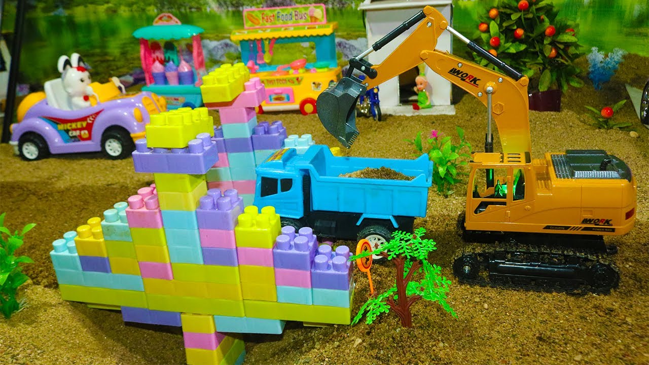 Kids toys | Build Bridge Blocks Toys for Children | Construction vehicles for kids All Kids Toys TV