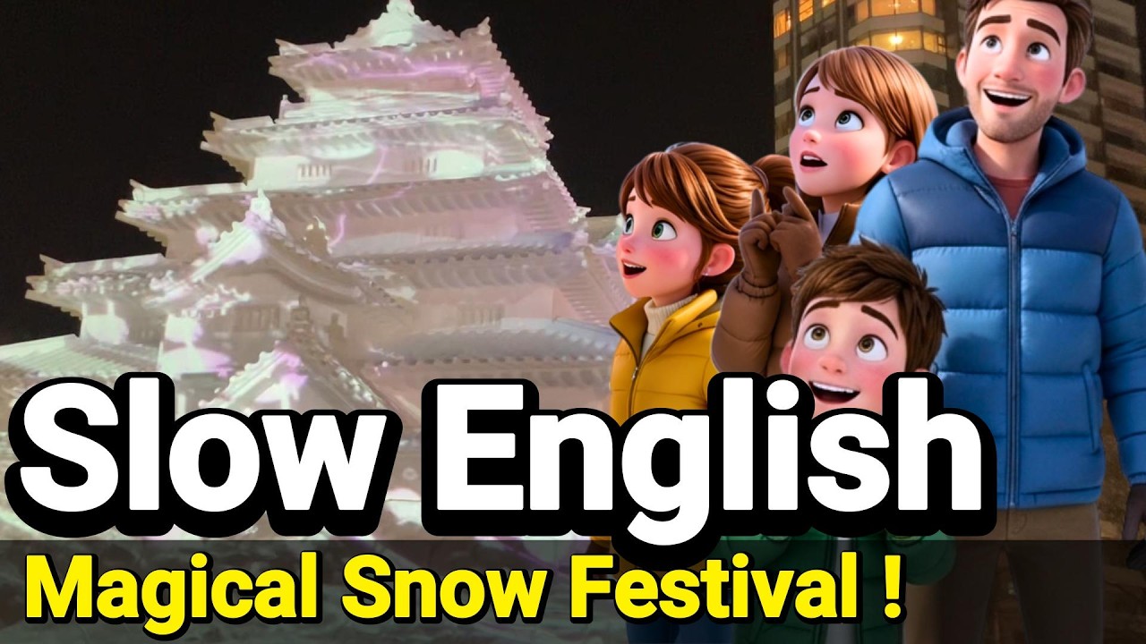 Days of My Family - ❄️ The Sapporo Snow Festival! | Slow English For Beginners | A1–A2