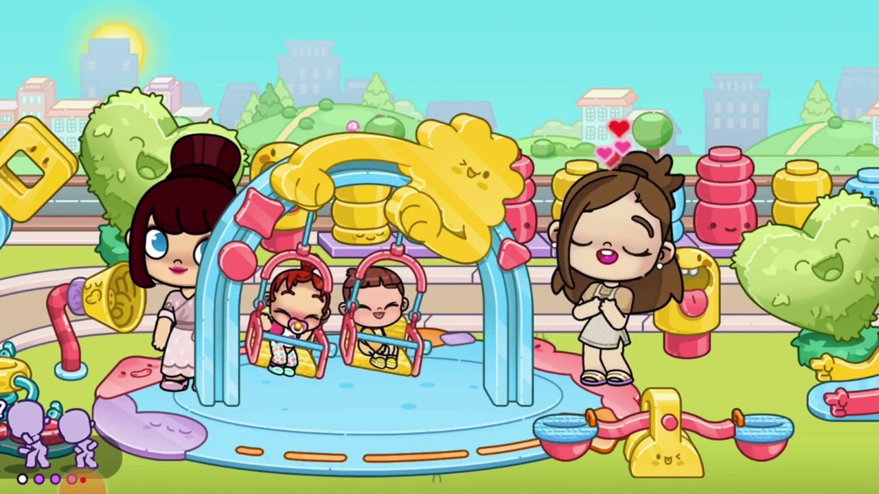 Mary is going to the playground!😆😁😄😃😀 routine Family World.