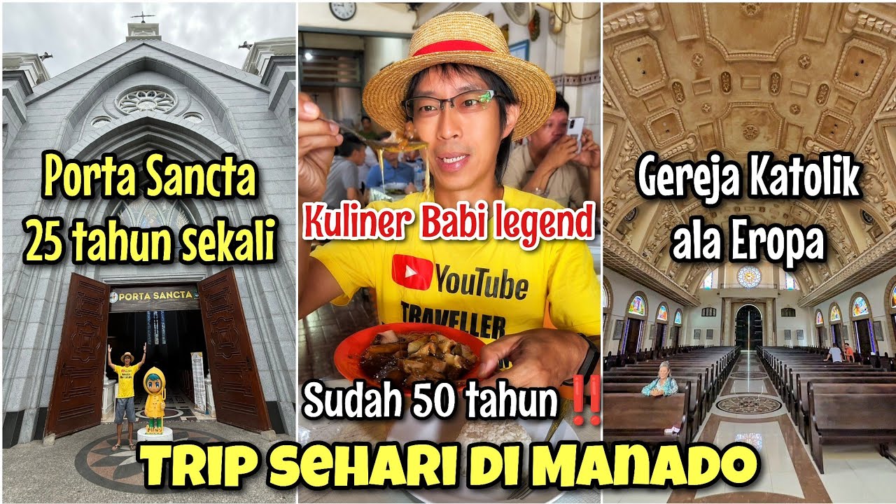 SEHARI DI MANADO - EXPLORE GEREJA TERMEGAH & MAKAN BABI LEGENDARIS‼️