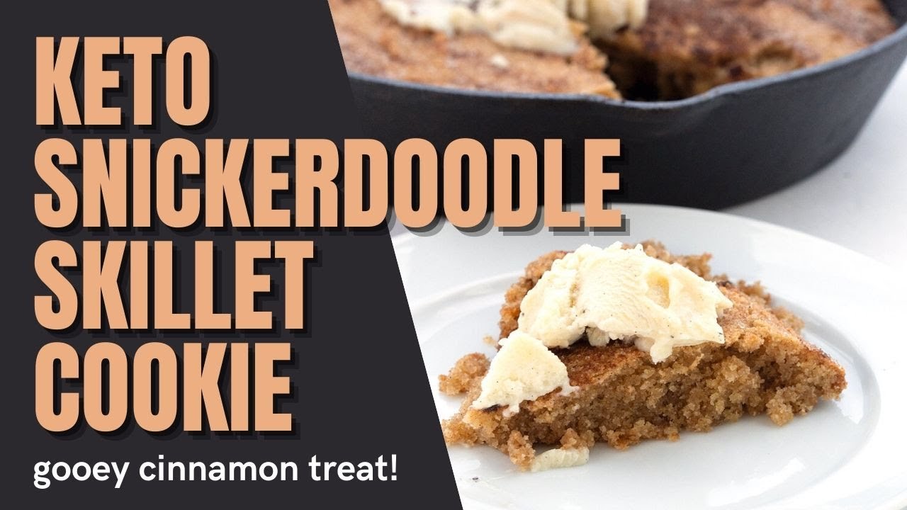 Keto Snickerdoodle Skillet Cookie