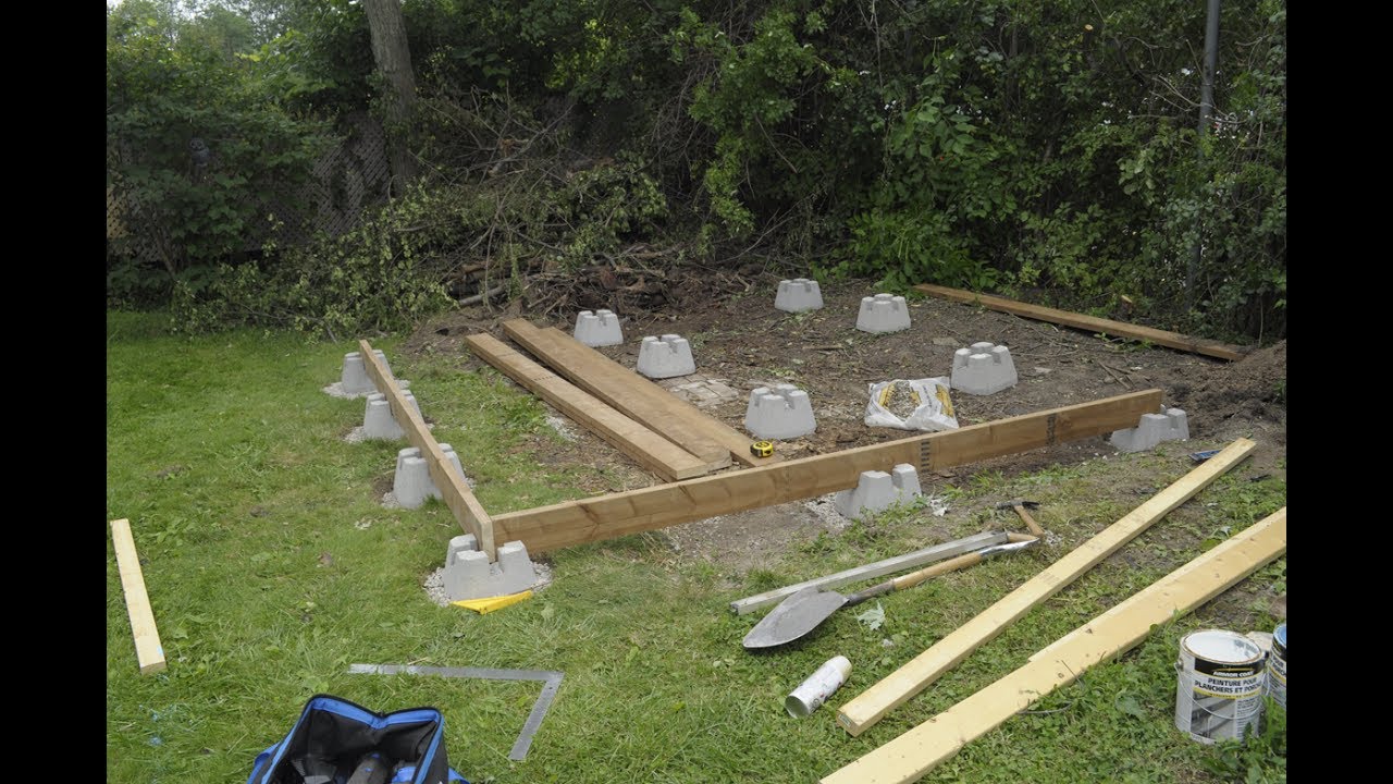 Amateur Shed Build Part 2 The Foundation