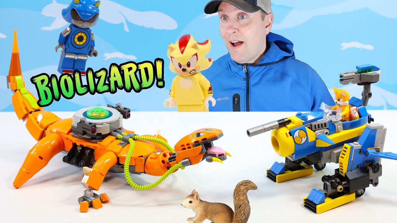 LEGO Sonic the Hedgehog BioLizard & Cyclone Sets vs Super Shadow and Metal Sonic! Build Review
