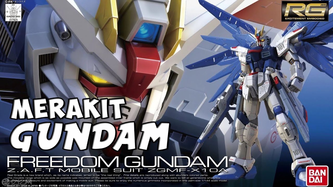 BELAJAR MERAKIT RG FREEDOM GUNDAM