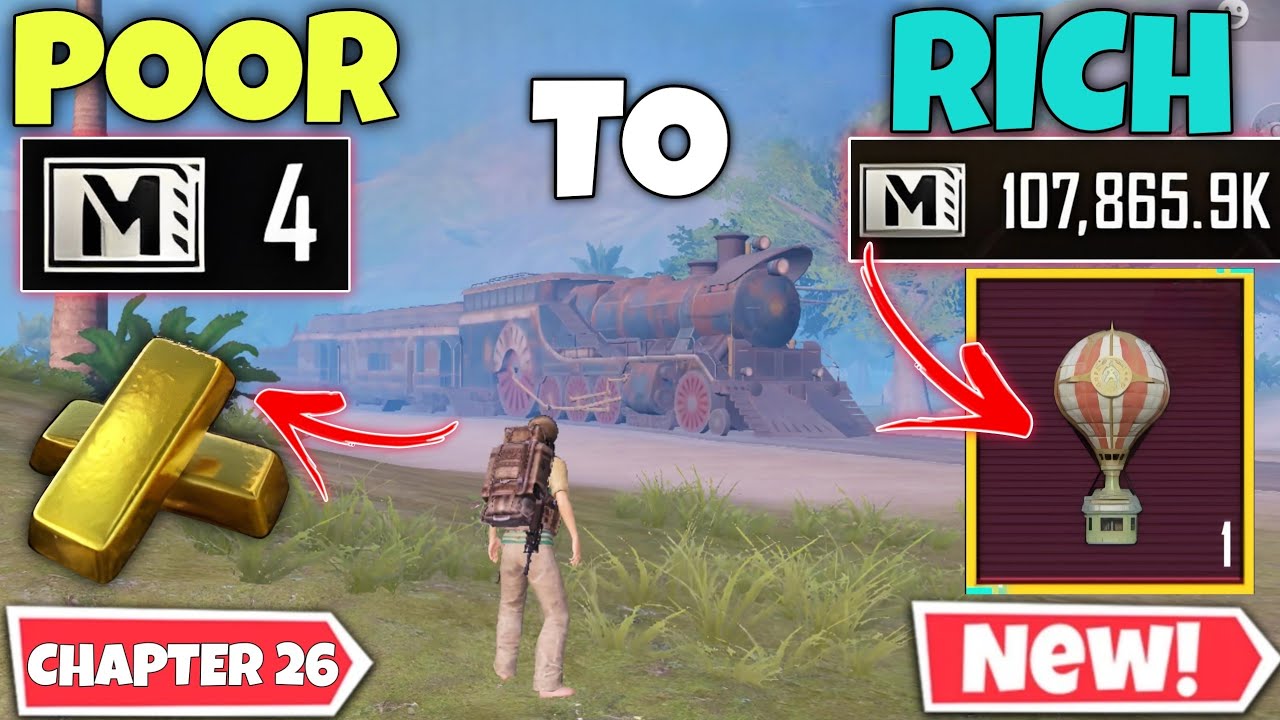 DAY 1 :- ZERO TO HERO STRATEGY 🤫 PUBG METRO ROYALE CHAPTER 26