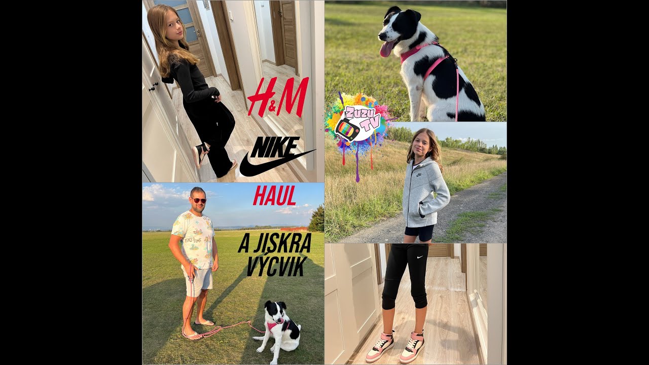 ZuzuTV FAMILY VLOG - HAUL Nike a H&M 🛍 a Jiskra v&yacute;cvik🦮