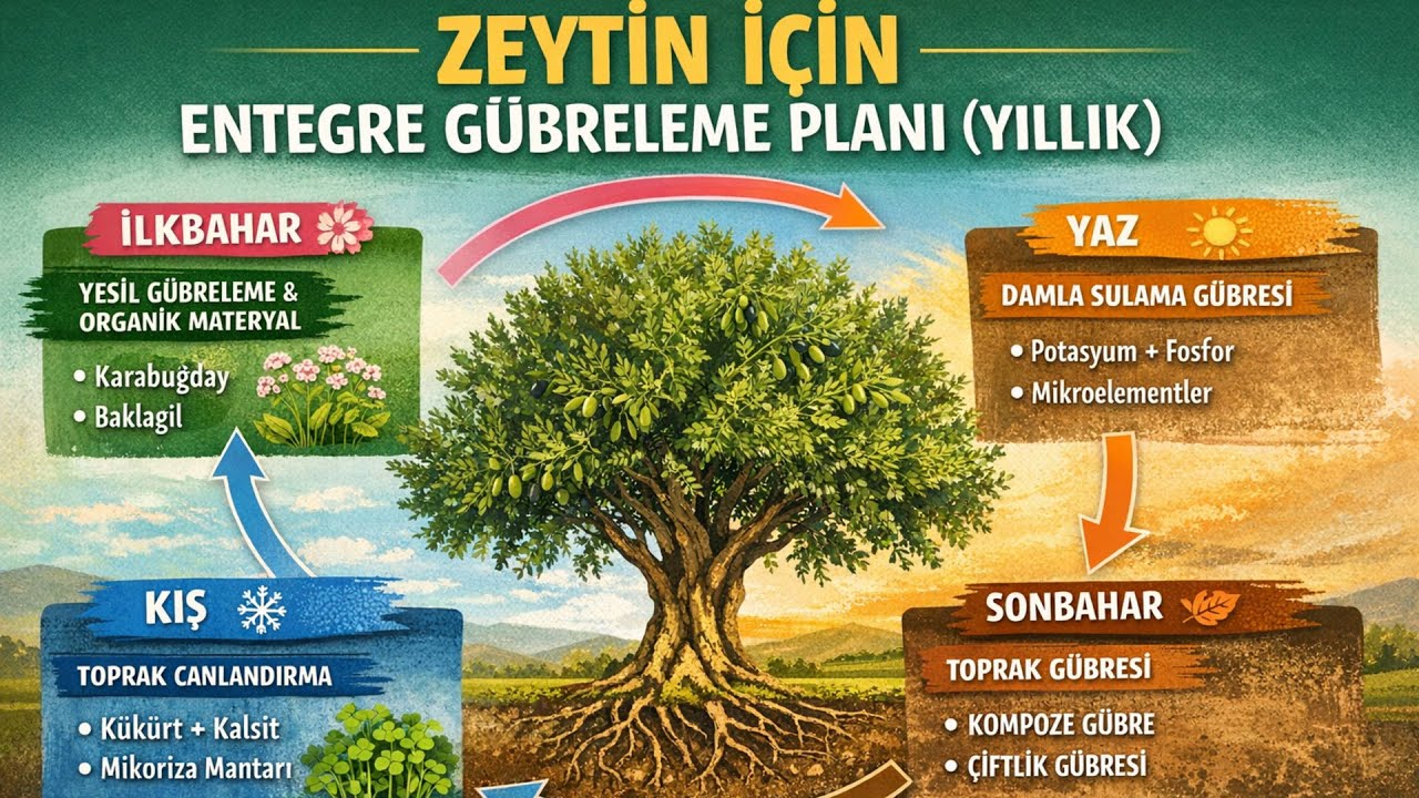 Zeytin Yıllık Entegre Gübreleme Planı
