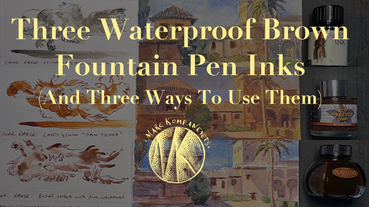 Three Waterproof Brown Inks (And Three Ways To Use Them)