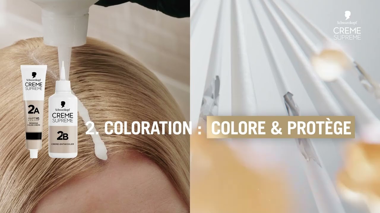 Coloration Schwarzkopf Creme Supreme avec le Bonding HaptIQ System