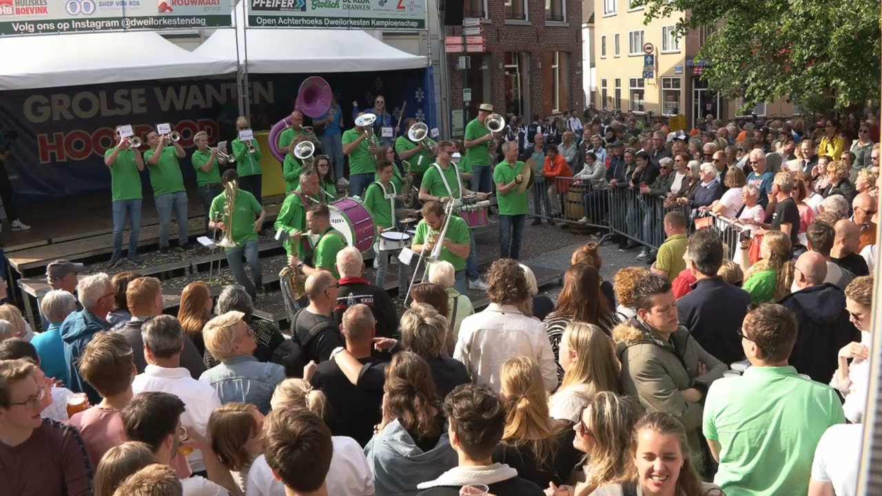 Dweilorkest de Hofbloazers Goor Finale Set  Markt 26e Dweilorkestendag Groenlo 18 mei 2023 NL